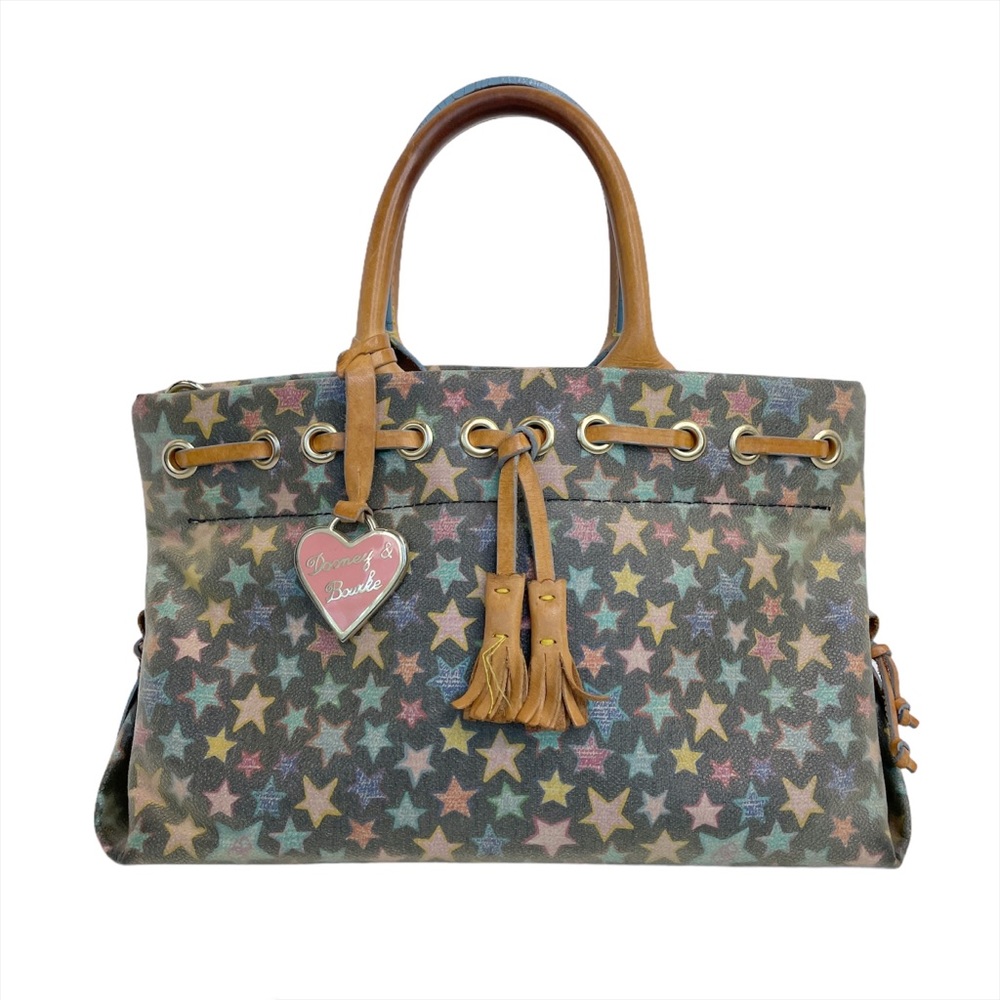 Dooney and Bourke Tassel Tote Black Star - Vintage